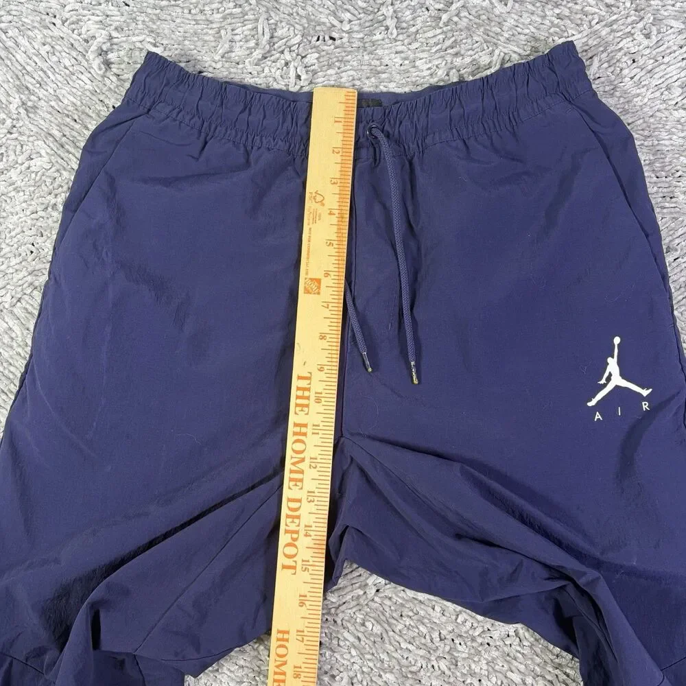 Vintage Jordan Woven Joggers Mens Medium Navy Blue Activewear Training Y2K Nylon